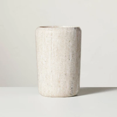 Marble Utensil Storage Warm Beige