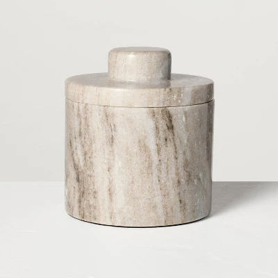 Marble Butter Keeper Warm Gray