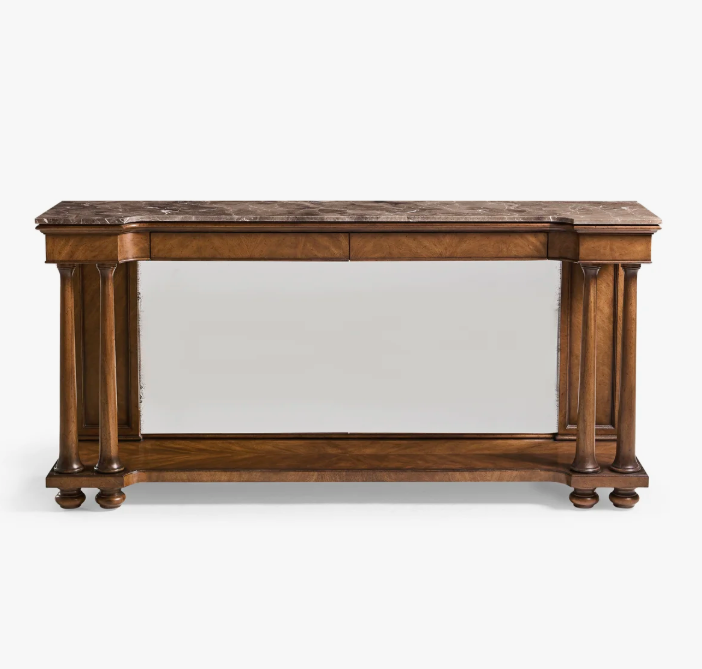 Hattie Mirrored Console Table
