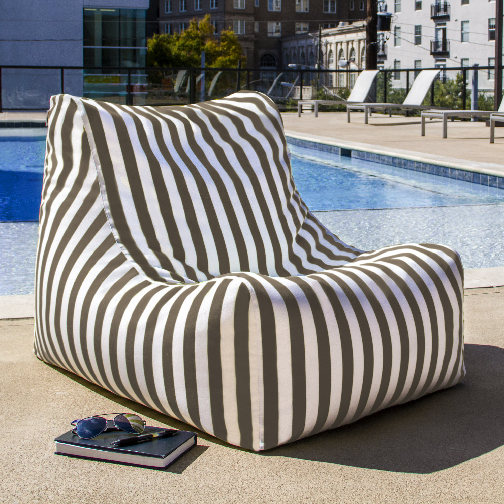 Jaxx Ponce Outdoor Medium Bean Bag Chair & Reviews | Wayfair