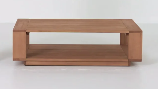 Allmodern Shay 48 Outdoor Coffee Table In Oiled Eucalyptus Gcne1236