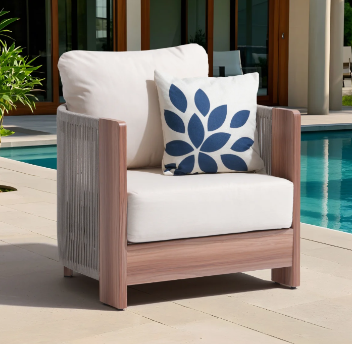 Beachcrest Home Outdoor Patio Chair With Cushions