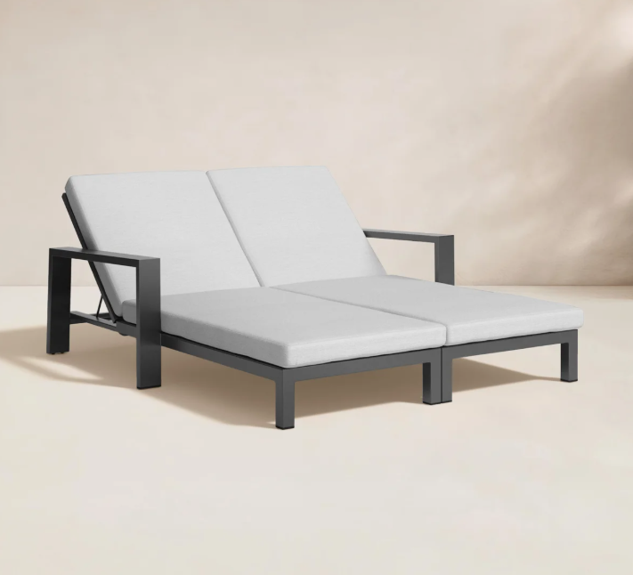 Allmodern Hoyt Outdoor Metal Double Chaise Lounge