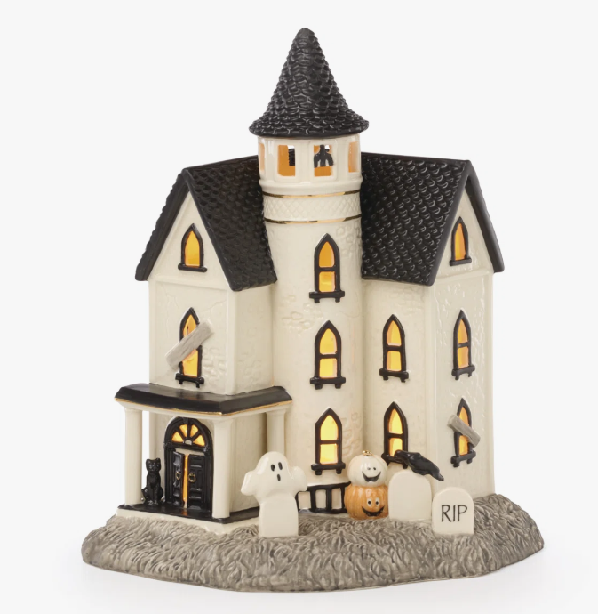 Lenox Vintage Halloween Lit Manor Figurine