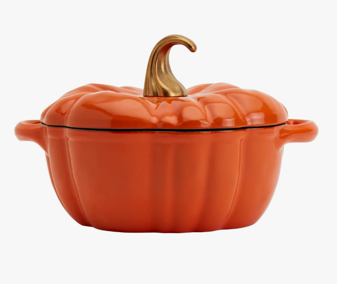 Smith And Clark Cast Iron Pumpkin Figural Dutch Oven