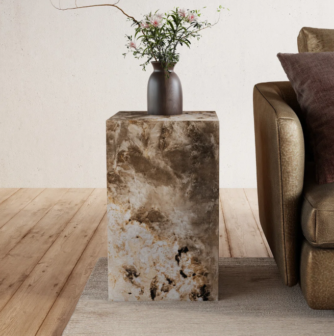 Wade Logan Chiel 20 Tall End Table With Stylish Textured Design