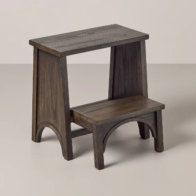 Arch Step Stool Dark Wood - Hearth & Hand™ with Magnolia