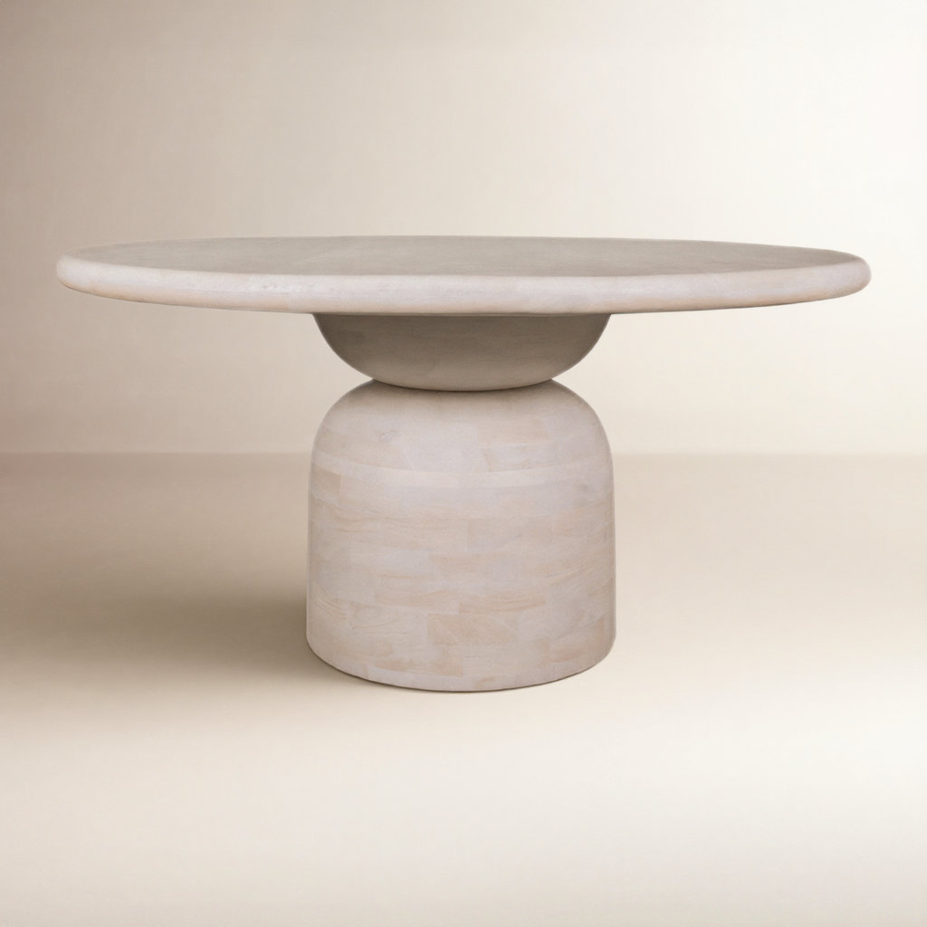 Joss & Main Suniti 60" Round Solid Wood Dining Table & Reviews | Joss & Main