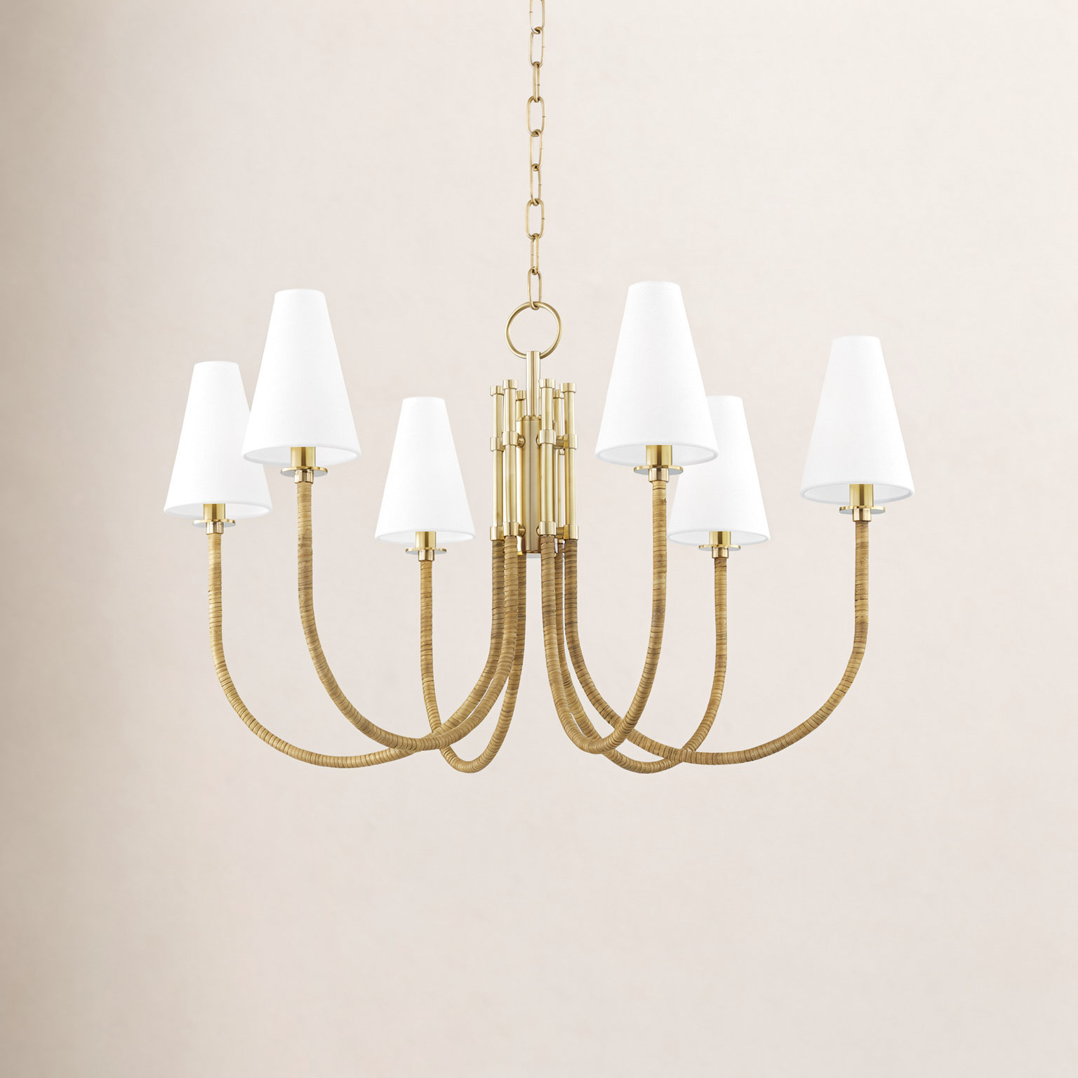 Birch Lane™ Alyssa 6 - Light Shaded Classic Chandelier | Birch Lane