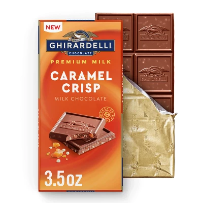 Ghirardelli Premium Caramel Crisp Milk Chocolate Bar - 3.5oz