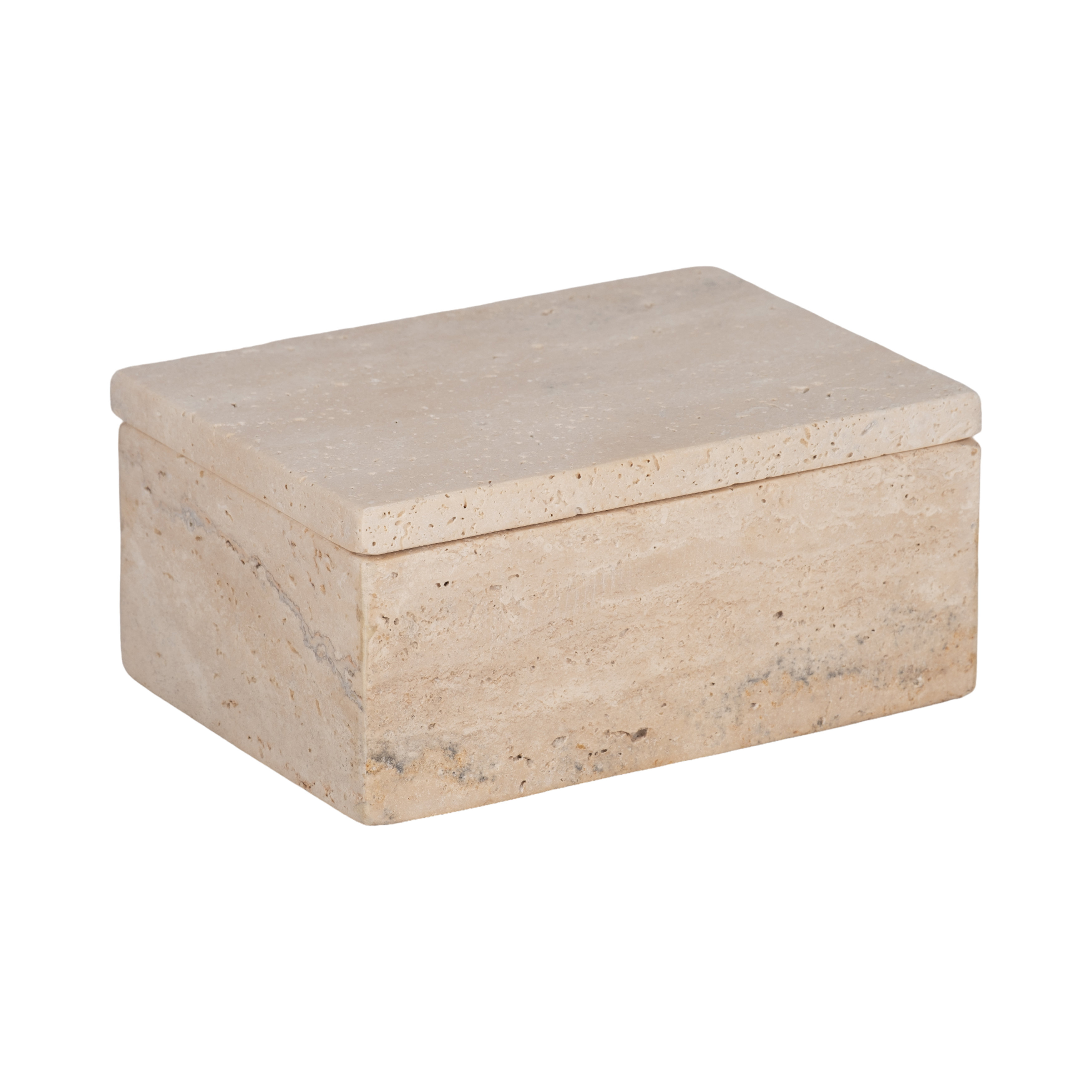 Gracie Oaks Terra Travertine Decorative Box with Lid & Reviews | Wayfair
