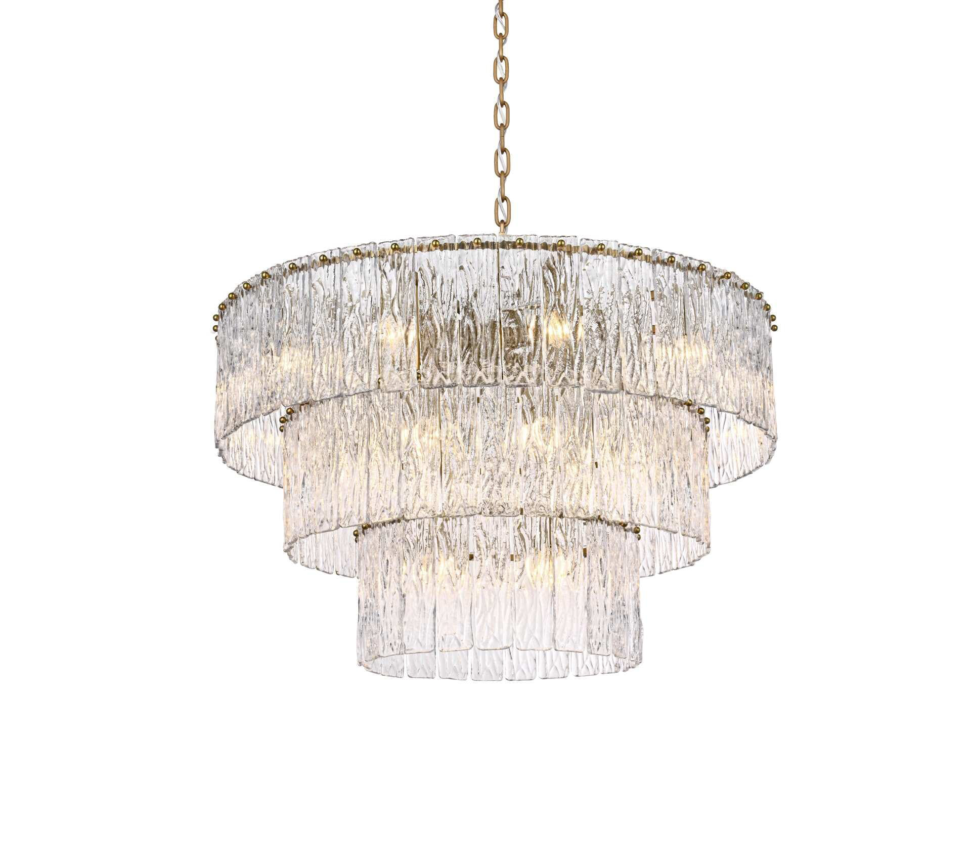 Rosdorf Park Intisar 32 inch Glass Chandelier | Wayfair