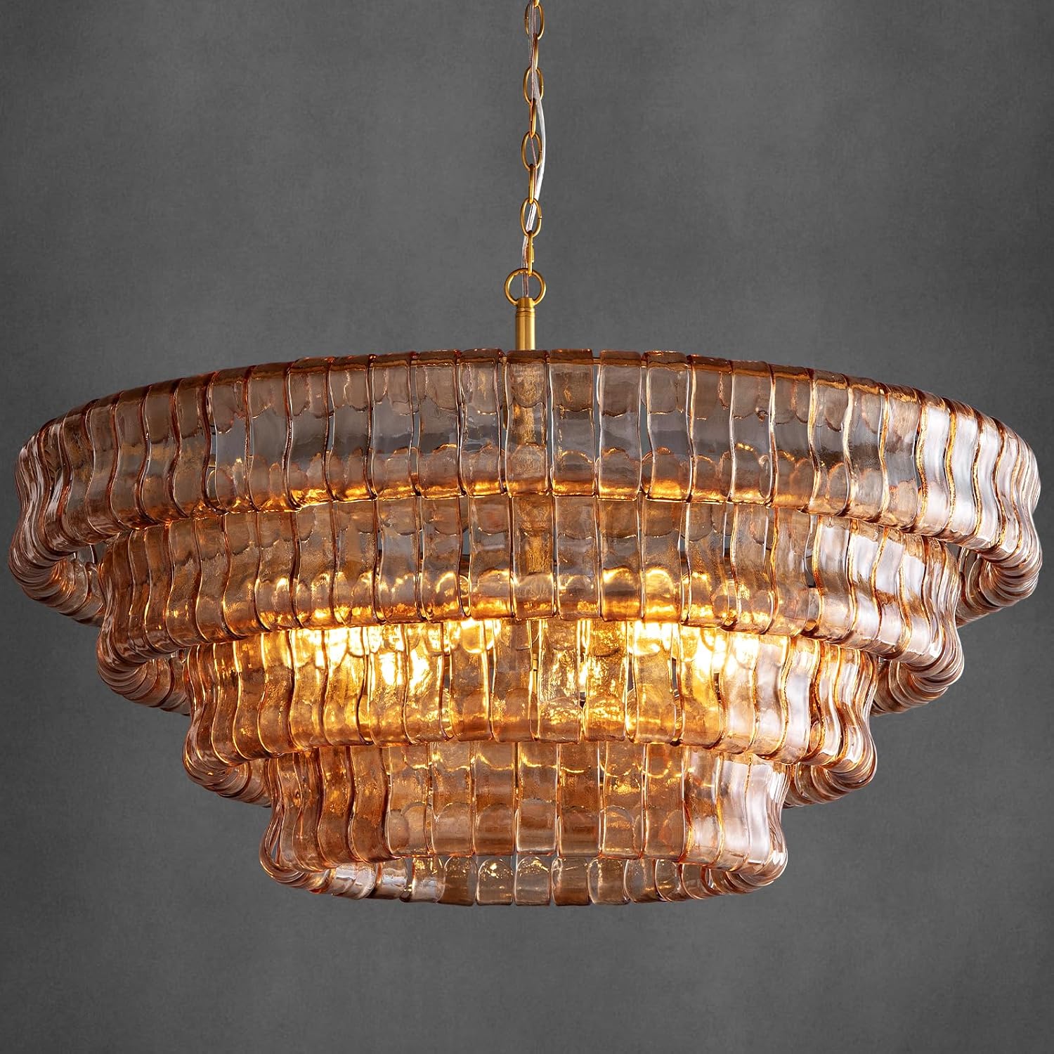 YIOSI Large Chandelier, 36" Gold Chandelier for Dining Room, 6-Light Round Drum Kitchen Island Hanging Light Fixture Perfect for Living Room, Bedroom,Kitchen, Foyer - Amazon.com