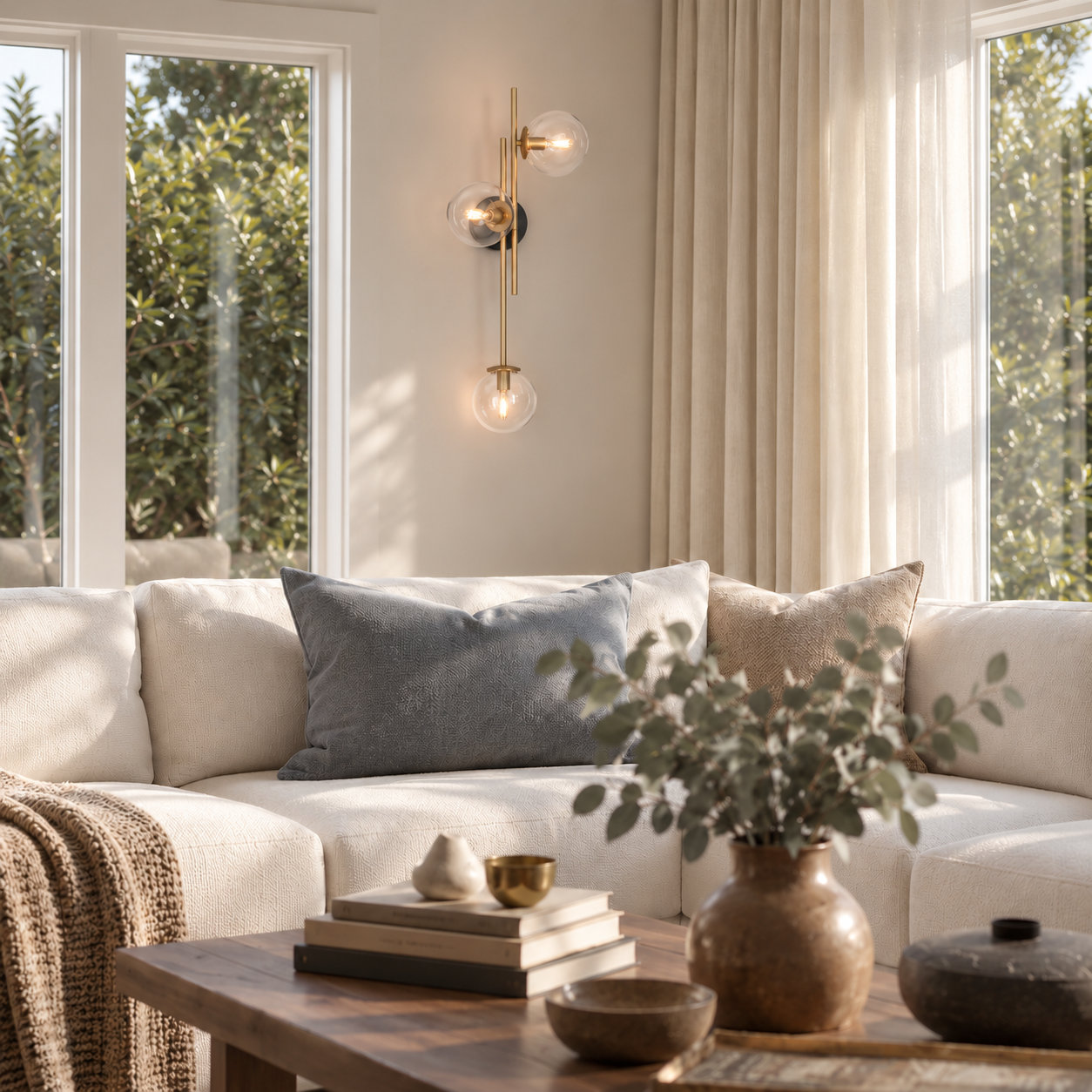 Beachcrest Home™ Beesley 3-Light Dimmable Armed Sconce & Reviews | Wayfair