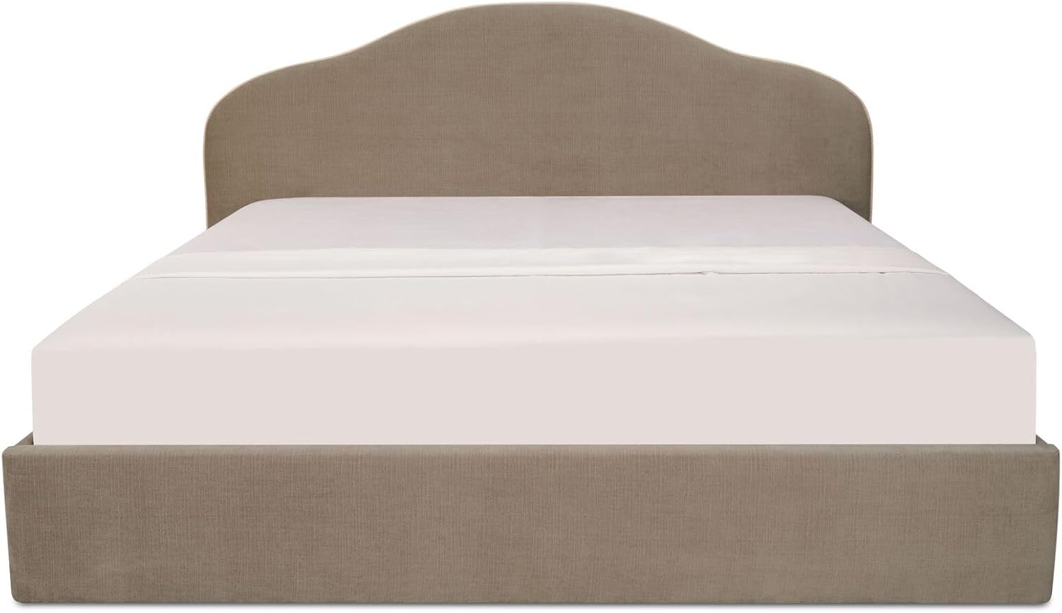 Amazon.com: NADAAL STUDIOS Jalenor King Storage Bed, Upholstered Polyester with Solid Wood Frame, Taupe : Home & Kitchen