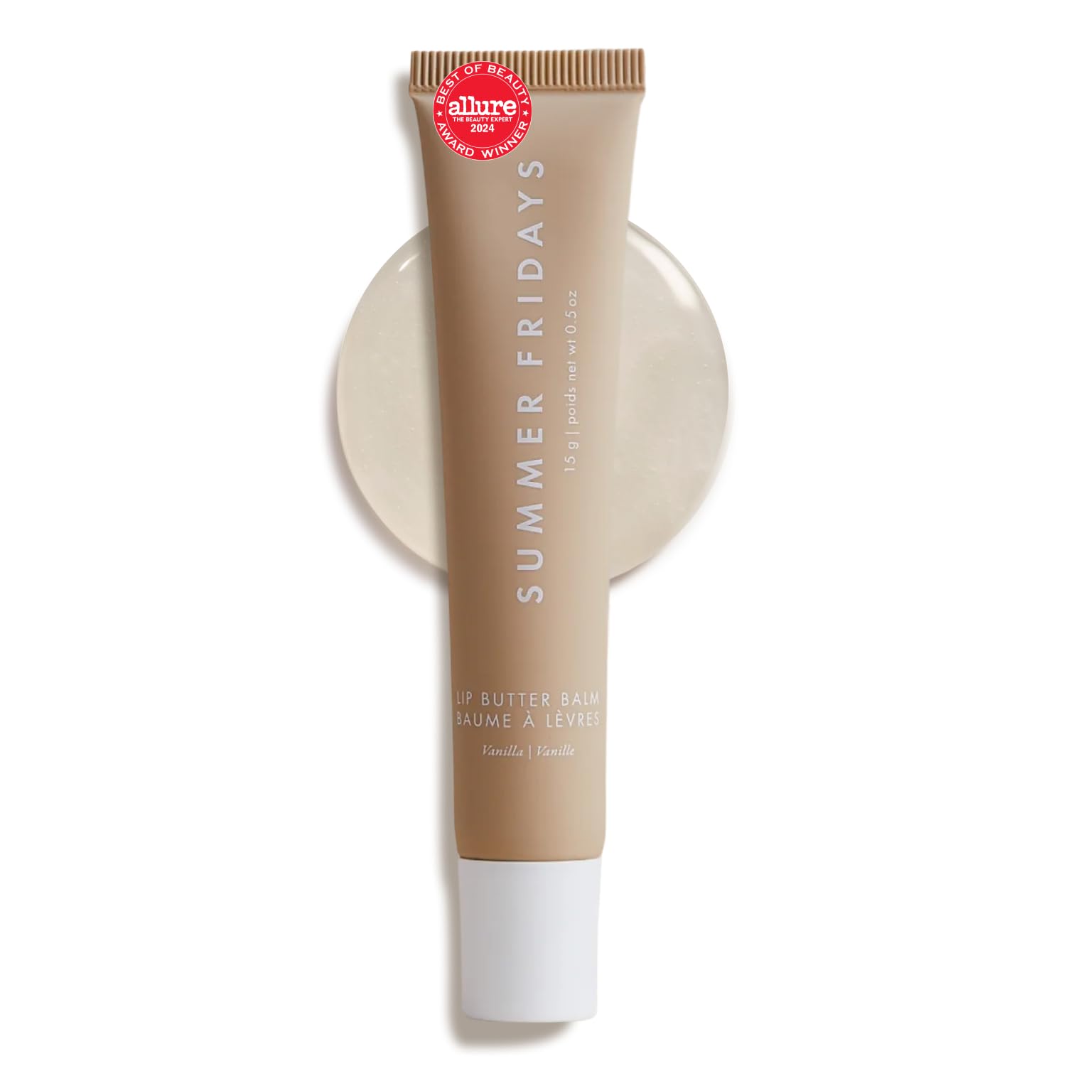 Amazon.com : Summer Fridays Lip Butter Balm - Conditioning Lip Mask and Lip Balm for Instant Moisture, Shine and Hydration - Sheer-Tinted, Soothing Lip Care - Vanilla (.5 Oz) : Beauty & Personal Care