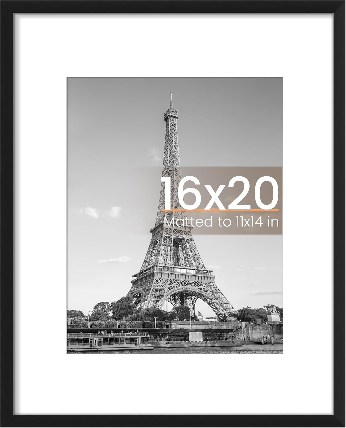 Amazon.com - upsimples 16x20 Picture Frame, Wall Decor Poster Frames, Black 1 Pack | 16 x 20 Frame, 11x14 Frame with Mat for Gallery Wall, Family, Baby, Dog, Dorm, Christmas